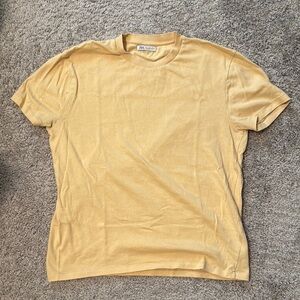 Zara Men’s Yellow T-Shirt